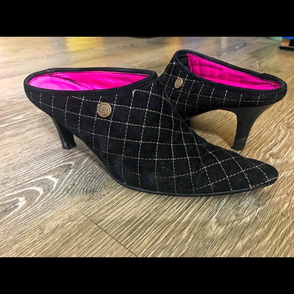 Eric Javits Vintage Pointed Toe Kitten Heel - Picture 1 of 5